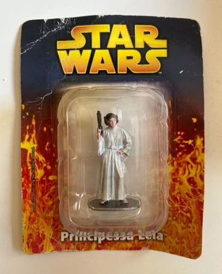 PRINCIPESSA LEIA Star Wars Modellino in metallo scala 1:32 2005  con blister - Immagine 1 di 2