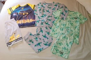 3 x Age 11-12 Boys Short Long Pyjamas Pokémon Mandalorian Dinosaur M&S George - Picture 1 of 8