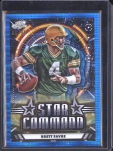 Brett Favre 2024 Topps Cosmic Chrome SC-10 Star Command Blue Moon 66/99 - Picture 1 of 2