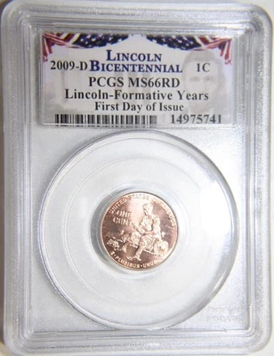 2009 Bicentennial Formative. PCGS MS66RD PLEASE SEE DESCRIPTION [14975741] - Image 1 of 4