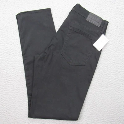 Pantalones chinos ajustados rectos Lucky Brand para hombre 31x32 negros de algodón elástico 121 Foto 1 de 4