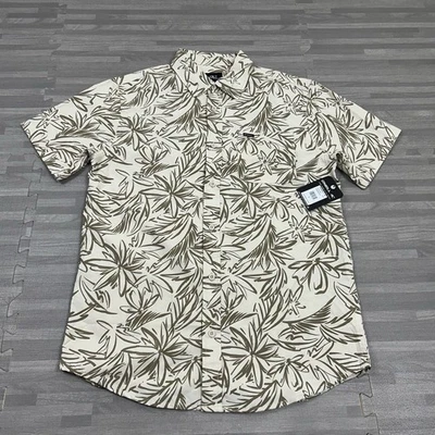 Camisa Hawaiana Manga Corta O'Neill Shoreside Floral Para Hombre Talla Pequeña Beige $55 Foto 1 de 4