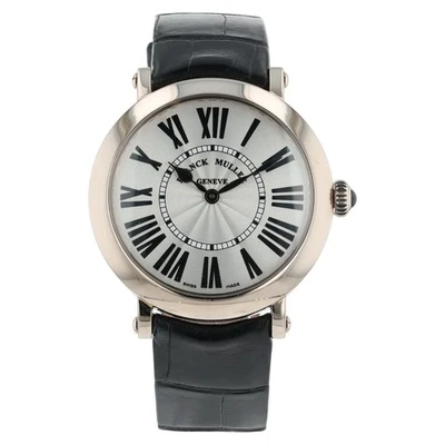 Franck Muller Ronde 18k White Gold 35mm Silver Color Dial Quartz Mens 8035 QZ R - Image 1 of 4