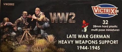 LATE WAR GERMAN HEAVY WEAPONS SUPPORT 1944 - 1945 28mm Victrix WW2 VW2002 - Image 1 of 4
