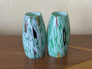 Pair of Murano Hand Blown Art Glass Pendant Shade Replacements - Picture 1 of 7
