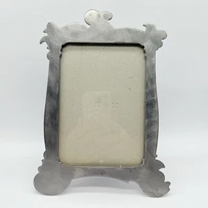 VTG Terragrafics Silver 5”x7” Tabletop Standing Picture frame Artsy - Picture 1 of 10