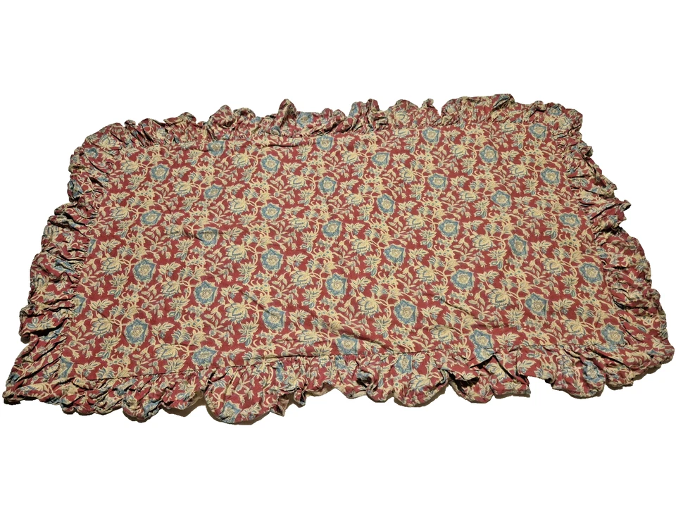 Almohada RALPH LAUREN falsa floral tamaño king con volantes algodón cottagecore descontinado Foto 1 de 4