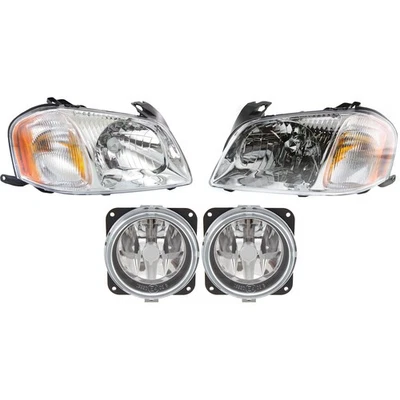 Headlight Kit For 2001-2004 Mazda Tribute Left and Right 4pc Foto 1 de 4