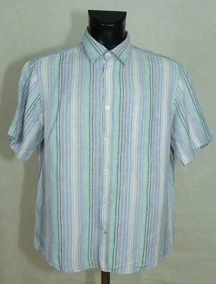 - Blue Harbour mens shirt  100% linen size L excl  ..s - Image 1 of 4