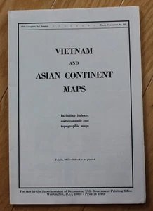 Mapas continentales de Vietnam y Asia; 17 de julio de 1967; número de documento de la casa 147 - Imagen 1 de 4