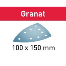Festool 100x Schleifblatt STF DELTA/9 P150 GR/100 Granat - 577547