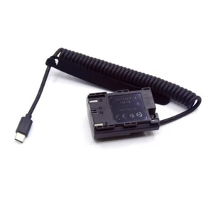 PD Type C to LP-E6 Dummy Battery DR-E6 DC Coupler For Canon 5D 6D R5 R6 80D 90D - Picture 1 of 6