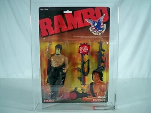 K24i00503 RAMBO FORCE OF FREEDOM AFA 75+ MOC MINT ON SEALED CARD 1986 COLECO - Picture 1 of 13