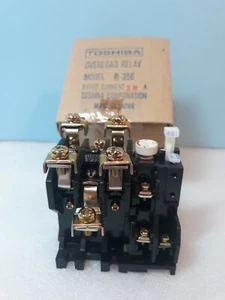 Relé de sobrecarga Toshiba R-35E corriente nominal 28 amperios configuración de dial 34, 28, 23 (WW) - Imagen 1 de 7