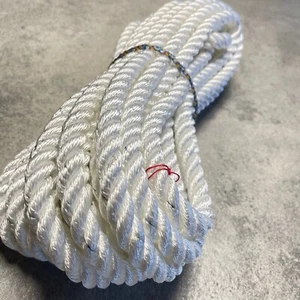 Cuerda de anclaje de poliamida Liros de 10 m Ø 12 mm amarre cuerda de barco 3300 daN blanca - Imagen 1 de 3