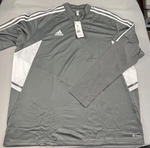ADIDAS Men’s Condivo 22 Training Top Long Sleeve Team Grey HD2312 Size 3XL NWT - Picture 1 of 10