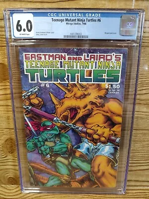 TMNT Teenage Mutant Ninja Turtles #6 CGC 6.0 WP (1986 Mirage) COMIC - Image 1 of 4