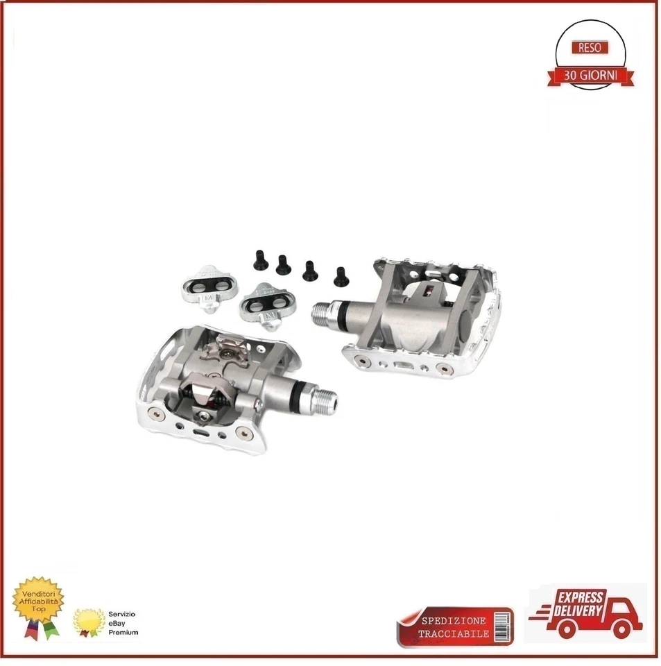 Pedali Shimano PD-M9120 + Tacchette SM-SH56 Doppia Funzione Bici Mtb Bicicletta - Immagine 1 di 1