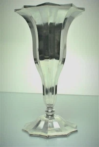 Art Nouveau Fluted Trumpet Cup Vase 835 Silver Bold u 1900 71/3 - Picture 1 of 12