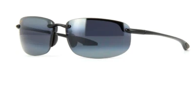 NEW Maui Jim HOOKIPA Gloss Black POLARIZED Grey Lens Sunglass 407-02 - Image 1 of 3