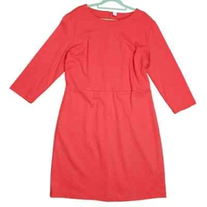 Old Navy Sheath Ponte-Knit 3/4 Sleeves Red Dress Women Size XL - Picture 1 of 8