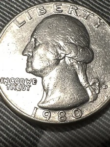 1980 D Filled Quarter Rare Rim Errors - Picture 1 of 4
