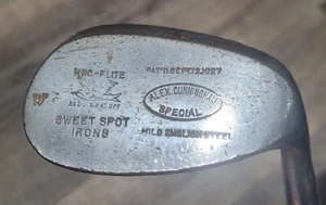 Antique Vintage Spalding Kro Alex Cunningham Hickory Wood Shaft Golf Club Niblic - Picture 1 of 7