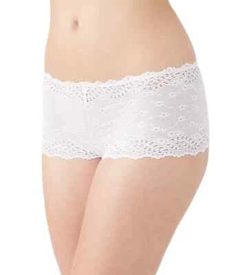 B.tempt'd 945219 INSPIRED EYELET BOYSHORT ~ BLANCO ~ M, XL ~ NUEVO CON ETIQUETAS $20 Foto 1 de 4