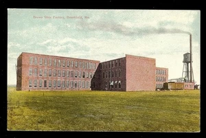 Cartolina Brown Shoe Factory Brookfield MO Missouri - Foto 1 di 1