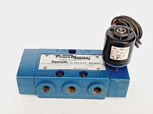 REXROTH POWER MASTER PT24106-9100 Pneumatic Directional Valve 7877 # Made in USA - Picture 1 of 6