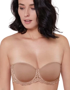 Simone Perele Caresse Strapless Bra 12A300 Moulded Spacer Bandeau Multiway Bras