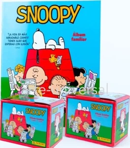 ALBUM + 2 BOXES (100 packs 500 Stickers) PEANUTS SNOOPY 75 ANNIVERSARY Panini - Picture 1 of 7