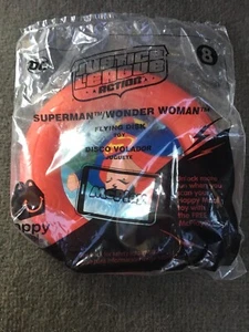 #8 Flying Disk Justice League 2018 McDonalds Toy Superman/ Wonder Woman - Picture 1 of 2