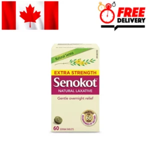 Senokot Extra Strength Natural Senna Laxative 60 Tablets Exp 2027+ - Picture 1 of 2