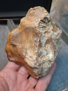 Lower Paleolithic Acheulean France - Large cleaver / side scraper - H. Erectus - Picture 1 of 8