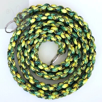 GREEN YELLOW CAMOUFLAGE PARACORD CAMERA 48" NECK STRAP DSLR SONY CANON NIKON FUJ - Image 1 of 4