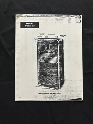 VMC Dual 27 Service And Parts Manual Coca Cola Vending Machine Coke - Reprint - Image 1 of 2
