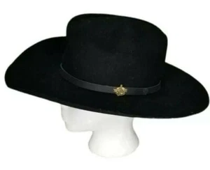 Ty Murray Cowboy Hat Collection 4X Felt Rank 6 7/8 Black Vintage Resistol - Picture 1 of 8