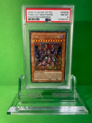 2008 YU-GI-OH! PTDN-EN008 YUBEL-THE ULTIMATE NIGHTMARE SECRET 1ST EDITION PSA 8 - Image 1 of 2