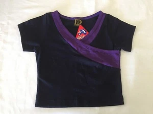 Girls Navy Blue Cross-Over Front Dance Crop Top Size 14 - BNWT - Picture 1 of 1