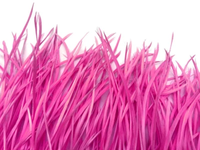 Hot Pink Goose Biot Feathers 15 Pcs Loose 6-9" Millinery Crafts Costumes - Image 1 of 4