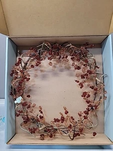 PartyLite Gem Stones Red & Copper Color 8.5" Centerpiece P7835 New Open Box - Picture 1 of 4