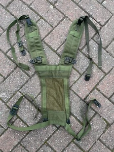 EJÉRCITO BRITÁNICO EXCEDENTE EDICIÓN 90 Patt. YUGO DE CORREAS PLCE DAYSACK VERDE OLIVA NAILON - Imagen 1 de 8