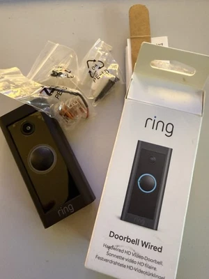 Ring Video Doorbell Wired - Schwarz *neu* - Bild 1 von 4