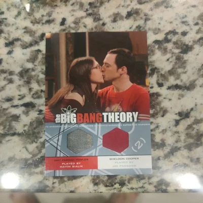2012 Cryptozoic Big Bang Theory Amy Fowler Sheldon Cooper Dual Wardrobe Card - Image 1 of 2