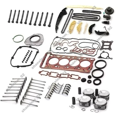 Engine Overhaul Pistons Valves Gasktet Seals Kit For VW Audi CNC CHH CNT 2.0TFSI - Image 1 of 4