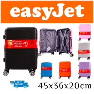 45x36x20cm EasyJet Under Seat Case Removable Wheels Suitcase Free Cabin Hard Bag - Picture 1 of 23