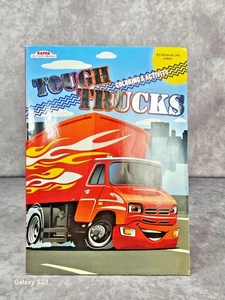Tough Trucks Coloring and Activity Books Kids Childeren Art & Craft - Picture 1 of 10