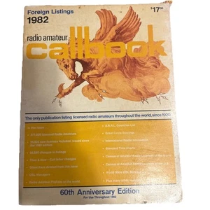 Radio Amateur Callbook 1982 Oferty zagraniczne, edycja 60th Anniversary - Zdjęcie 1 z 10