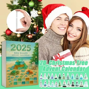 Sea Glass Christmas Tree Advent Calendar%2CHandmade Miniature Christmas Tree2%C✨ - Picture 1 of 12